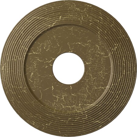 Ekena Millwork Adonis Medallion (Canopies up to 10 1/4"), 16 1/8"OD x 3 5/8"ID x 1"P, Mississippi Mud Crackle CM16ADMMC